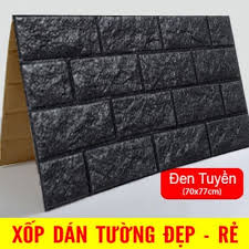 xốp dán tường - xốp dán tường mầu đen An thịnh plastic