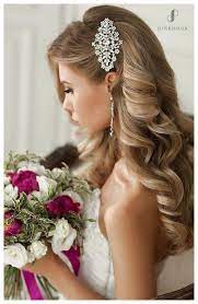 10 Beautiful Wedding Hairstyles For Long Hair L Pink Book Weddings In 2020 Romantic Wedding Hair Glamorous Wedding Hair Bridal Hair