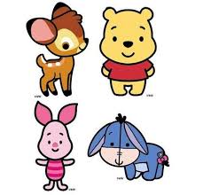 Baby Bambi Baby Winnie The Pooh Baby Piglet And Baby Eeyore Dibujos Bonitos Dibujos Kawaii Dibujos Animados Kawaii