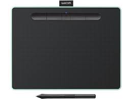 Wacom Intuos Wireless Graphic Tablet With 3 Bonus Software Included 10 4 X 7 8 Black With Pistachio Accent Ctl6100wle0 Newegg Com