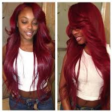 Hey loves, the wig is linked below. Red Dark Skin Girl With Burgundy Hair Novocom Top