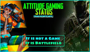 #freefire is not a game. Gaming Status In English Latest Cod Freefire Gaming Quotes