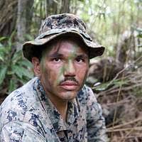 U.S. Marine Corps Cpl. Adam Hershey, a motor transport