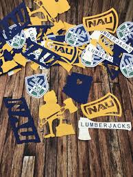 nau lumberjacks northern arizona university confetti northern arizona university northern arizona arizona party