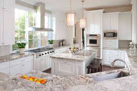 white granite kitchen countertops