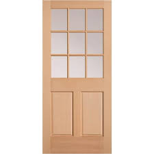 Huge selection · low prices · name brands · excellent service Masonite 2 Panel Solid Wood Core 9 Lite Hem Fir Unfinished Slab Entry Door Common 36 In X 80 In Actual 36 In X 80 In In The Front Doors Department At Lowes Com