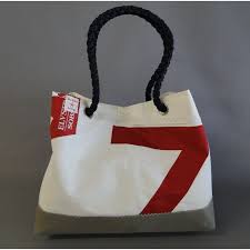 Sac Ville En Toile De Voile De Bateau Recyclee Sac Sac Fait Main Sac En Toile