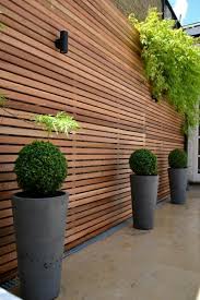Cloture Bois Eclairage Jardins En Bois Brise Vue Jardin Habillage Mur Exterieur