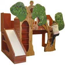 They are popular for the kid's bedroom in 2021 and there is a reason why. Treehouse Theme Bed With Slide