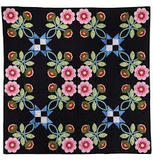 Discover easy quilt patterns for beginning quilters or anyone looking to sew a simple, quick quilt. Woodrose Garden Quilt Pattern Download Quilt Patterns Floral Quilt Garden Quilt