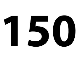 150 (number), a natural number. Zahl 150