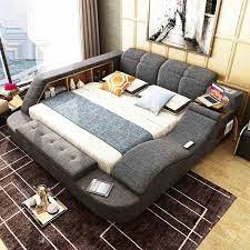 modern multifunctional bed with electric massage bluetooth safe in 2021 modern bedroom design queen size bed frames bedroom design