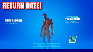 Yes, the popular multiplayer game has hosted other promotional events for movies and music. Travis Scott Skin Return Release Date In Fortnite Item Shop Travis Scott Coming Back Youtube