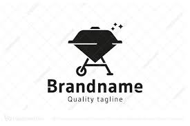 Black And White Diamond Shaped Logo Exclusive Logo 114653 Barbecue Diamond Logo Picanha Churrasqueira