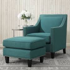 Erica Teal Accent Chair With Nailhead Trim Furniture Accent Chairs Teal Accent Chair