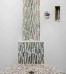 Contemporary floor mosaics usually take the form of accents such as mosaic medallions and mosaic borders instead of the larger pictoral designs that covered the entire for most floors, water isn't that much of an issue, but for shower floor and bathroom floor mosaics, it is something to think about. Shower Floor Tile The Tile Shop