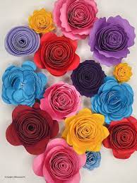 Download How To Make A Cricut Paper Flower Free Flower Templates And A Video The Analytical Mommy