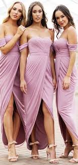 Light Purple Jersey Off Shoulder High Low Ankle Length Bridesmaid Dresses Ab4037 Bridesmaid Dresses Ankle Length Long Bridesmaid Dresses Unique Bridesmaid Dresses