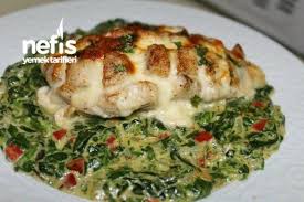 Kafes Tavuk Kremali Ispanak Yataginda Yemek Tarifleri Yemek Ispanak