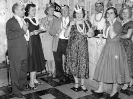 1958 Snapshot Photo Couples At New Years Eve Party Vintage Happy New Year Vintage Christmas Photos Newyear