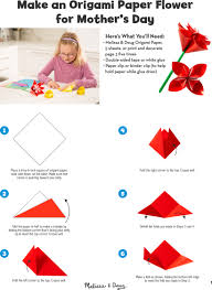 You need to tweak the flower shape for these. Diy Origami Paper Flower For Mother S Day Melissa Doug Blog