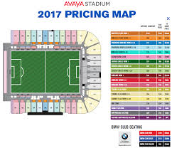 2017 Avaya Stadium Season Ticket Pricing Map Spoiler Its