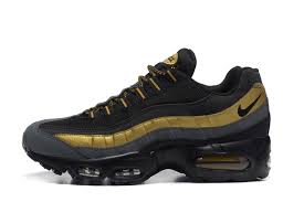 Mens Nike Air Max 95 Essential Black Gold Shoes