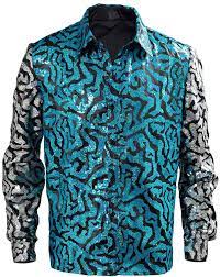26 of joe exotic's looks from tiger king: Amazon Com Tiger King Joe Exotic Sequin Shirt Costume Halloween Cosplay 2020 Vintage Shirts For Men Clothing
