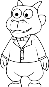 Crong, loopy and the flowers bouquet; Pororo And Friends Coloring Page Free Printable Coloring Pages For Kids