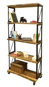 Mozilya Band Masif Dogal Ceviz Agaci Kitaplik Mozilya Band Natural Walnut Bookcase Kitapliklar Ahsap Raf Endustriyel Mobilya