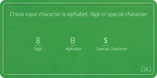 Check Input Character Is Alphabet Digit Or Special Character Geeksforgeeks
