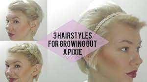 You need to tell your hairdresser that you want to grow out your hair. 3 Easy Hairstyles For Growing Out A Pixie Very Short Hair Tutorials Youtube