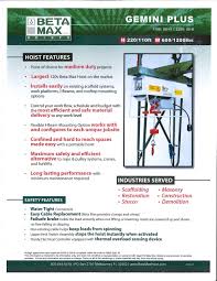 Beta Max Portable Hoists