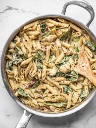 Pour the creamed chicken mixture over top of the broccoli. One Pot Creamy Pesto Chicken Pasta Recipe Budget Bytes