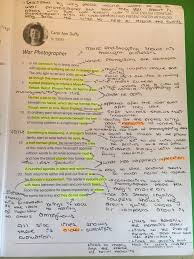 War Photographer Gcse English Literature English Literature Notes English Gcse Revision