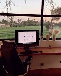 Our Home In Bali On Instagram Office Views Home Office Setup Home Study Room Decor