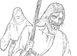 Temptation jesus coloring page mikalhameed. Jesus Is Tempted In The Desert Coloring Pages