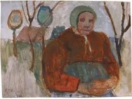 Paula Modersohn Becker Armenhauslerin Im Garten Sitzend 1907 Auktion 979 Moderne Kunst Lot 255 Becker Moderne Kunst