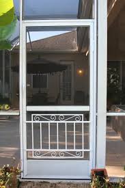 Retractable screen door pet guard. Screen Door Grille Cottage Collection Decorative Protective Mini Garden Gate Style Aluminum Custom Sizes Available
