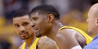 Paul George doesn't practice, but he shoots and dunks