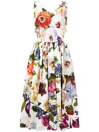 dolce gabbana dress flower