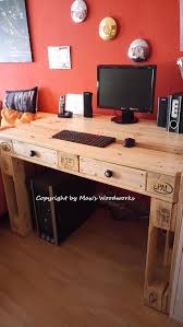 Europaletten Schreibtisch Tisch Paletten Buro Mobel Wohnen Leben Mit Liebe Handgemacht In Rohrnbach Pallet Desk Office Furniture Diy Pallet Furniture