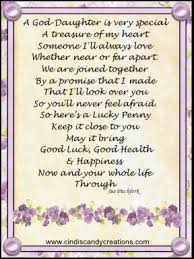 Birthday Wishes For Goddaughter First Birthday God Daughter Lucky Penny Daughter Of God Baby Girl Quotes Goddaughter Quotes