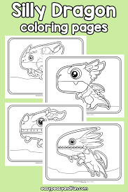 Kids learn colours & coloring pages books. Silly Dragon Coloring Pages Easy Peasy And Fun Membership