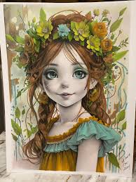 Watercolour art with shuttle pens and eyeshadow