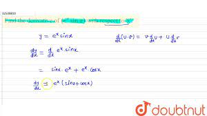 Y 0 1 y 0 ꞌ 2 3. Find The Derivative Of E X Sin X With Respect To X