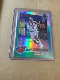 Will his talent shine bright enough to earn rookie of the year? Nba Hoops Premium Stock Green Holo Prizm Tribute Rj Barrett Rookie Card 298 Ebay