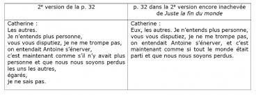 Il est seul sur scène. Juste La Fin Du Monde Partie 2 Scene 2 Texte