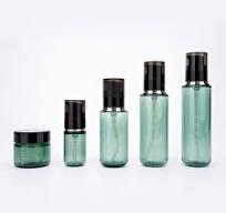 30ml 90ml 110ml 130ml Black Pump And 30g Cream Jar Skincare ...