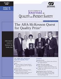 Table of Contents page: Joint Commission Journal